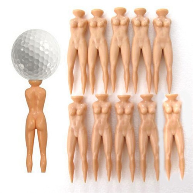 ZH-P027 Golf Tees Naked Lady Nude Woman