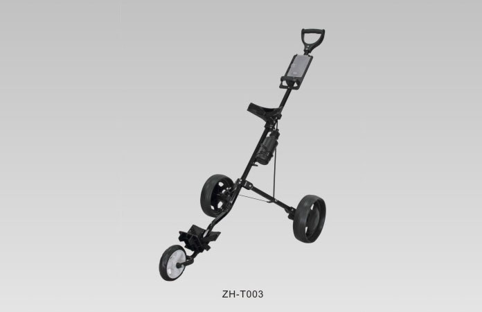 ZH-T003A Aluminium Three wheel Golf Push Cart