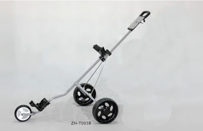 ZH-T003B Steel Three wheels Golf Push cart
